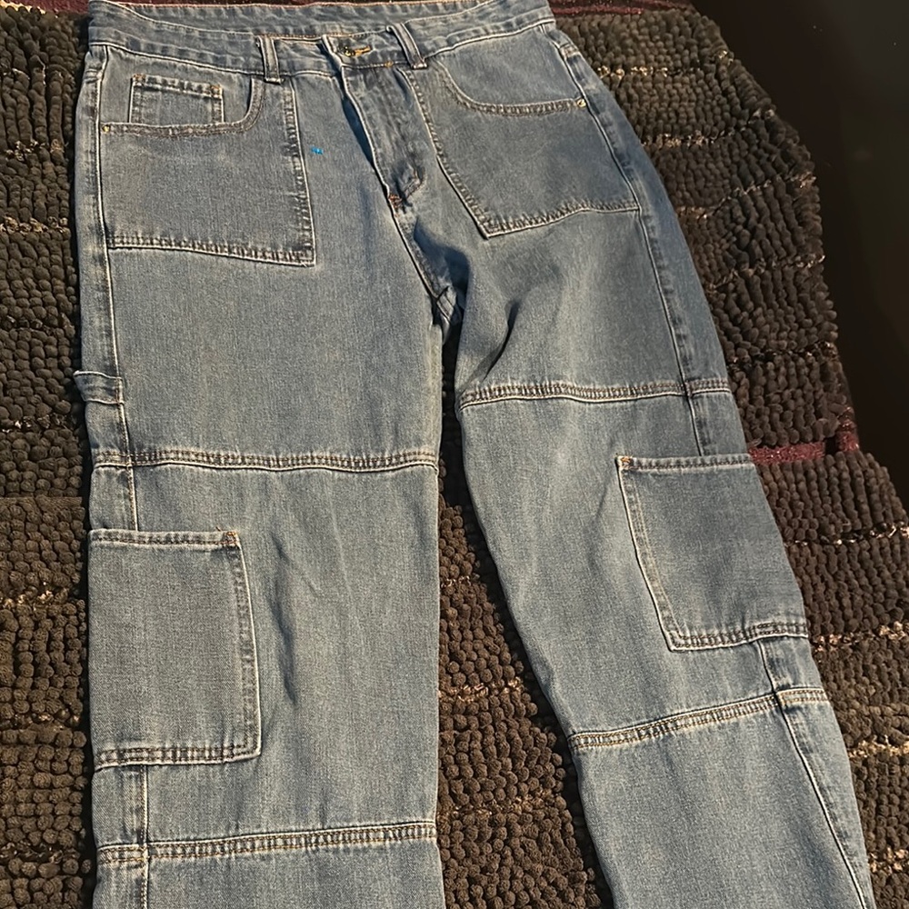 Women’s Blue cargo Jeans